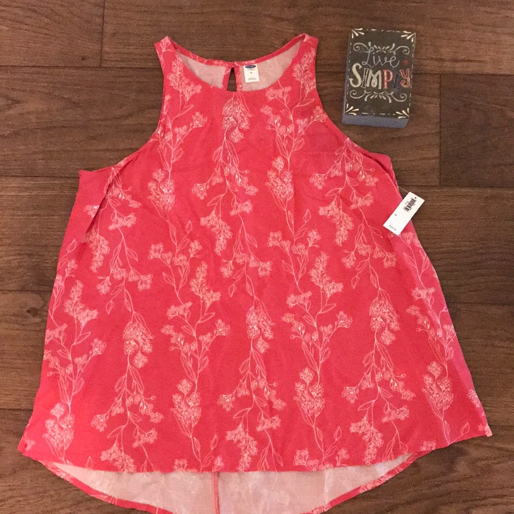2 for $20 NWT Old Navy Pink Floral Top Size Medium